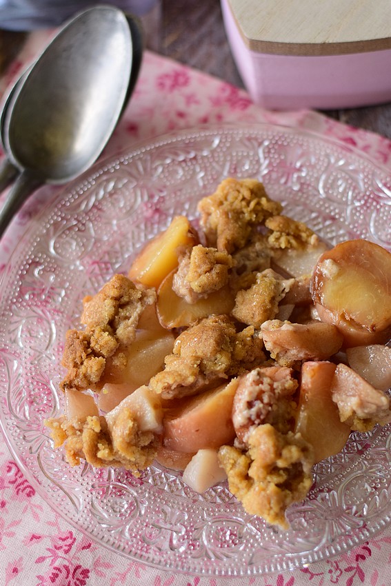 crumble peche poire speculoos3